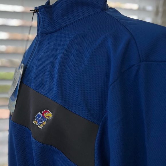 Kansas Jayhawks 1/4 zip Long Sleeve Pull Over brand new with tags. - Picture 5 of 10